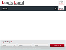 Tablet Screenshot of louis-lund.dk